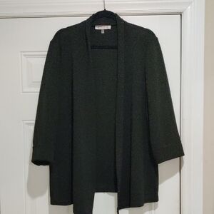 Kasper Women's Elegant Black Drape Jacket. Women's XL